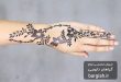 تصویر طراحی با حنا هندی بر روی دست
